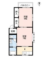 フローラルハイツ2の間取り画像