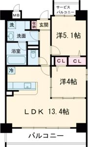 Le Vert 高槻の間取り画像