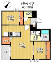REGALEST Maple 千早の間取り画像