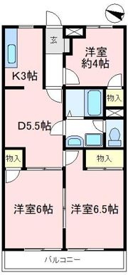 ハイネス狭山台の間取り画像
