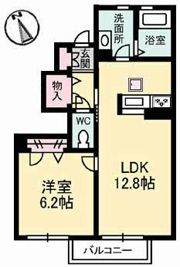 シャーメゾン イズ スクエアー ピースの間取り画像