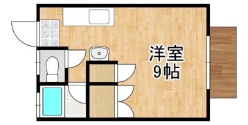 ヨシミツハイツの間取り画像