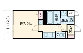 レクシア フラッツ水前寺の間取り画像