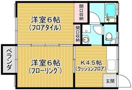 コーポ湘南の間取り画像