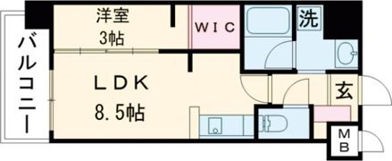 ラ・シック水前寺の間取り画像