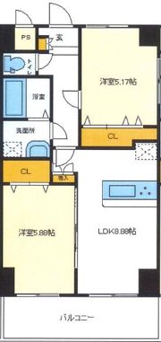 フェリオ南町田の間取り画像