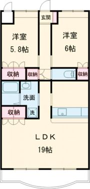 ファミール三条 Ⅰの間取り画像