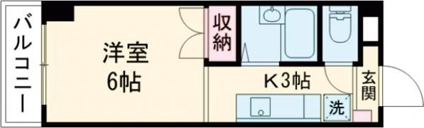 紅葉ハイツの間取り画像