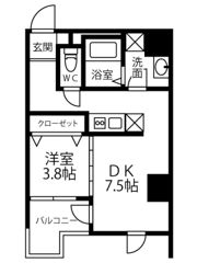 Residence Iconn KAWARAMACHI（河原町）の間取り画像