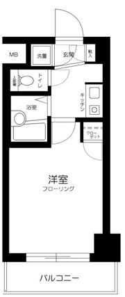 菱和パレス品川島津山の間取り画像