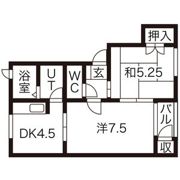 ミルリジェールDの間取り画像