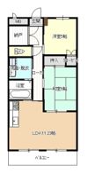 クレアール壱番館の間取り画像