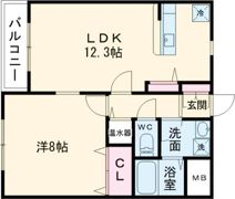ラフィネ粟山の間取り画像