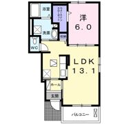 アプローズ坪井 Bの間取り画像