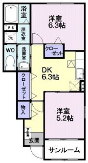 サニーブライトⅢの間取り画像