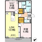 TORISIA大慈寺町 Aの間取り画像