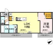 TORISIA大慈寺町 Aの間取り画像
