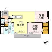 TORISIA大慈寺町 Bの間取り画像