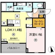 D-Invest東原A Aの間取り画像