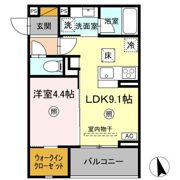 D-Invest東原B Bの間取り画像