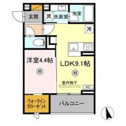 D-Invest東原B Bの間取り画像