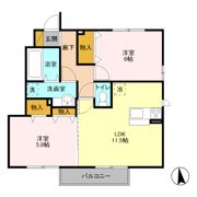 クロシェット メゾン Ⅱの間取り画像
