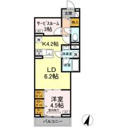 セレスティア中央 Ⅱの間取り画像