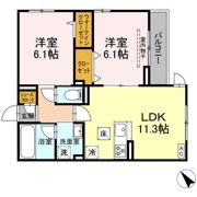 D Paina 鴨居Ⅱの間取り画像