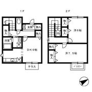 グリーンリーブス綾田 Bの間取り画像