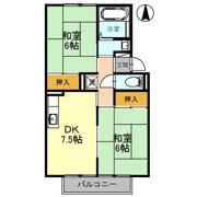 プレジールHASHIMOTO Aの間取り画像