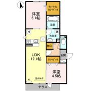 クローバー友井の間取り画像