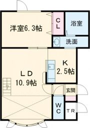 クローバーBの間取り画像