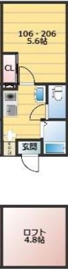 グレースコートいずみ中央の間取り画像