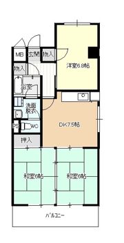 メゾン政喜Ⅲの間取り画像