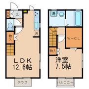 ラカーサ堀越A棟の間取り画像