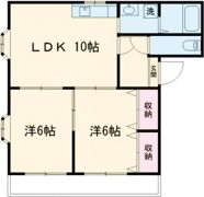 ヴィラ富洲原の間取り画像