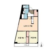 丸美ハイツの間取り画像