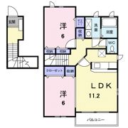 パストラル川部Aの間取り画像