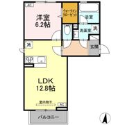 Dーroom新白河Ⅱの間取り画像