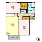 ベルデュールすず樹 ABの間取り画像