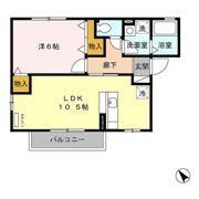 クレール西原の間取り画像
