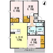 ウエストコート古賀Ⅱの間取り画像
