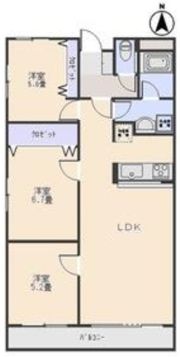 Raffles北通りの間取り画像
