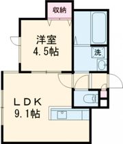 FLAIR新富の間取り画像