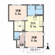 タウンコートAの間取り画像