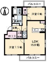 メイプルヒルズの間取り画像