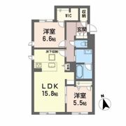 シャーメゾンステージ時津町の間取り画像