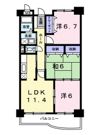 セレブリティ Ⅰの間取り画像