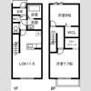 Maisonette land 薬師寺Bの間取り画像