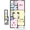 Heart未来 政枝 Aの間取り画像